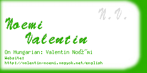 noemi valentin business card